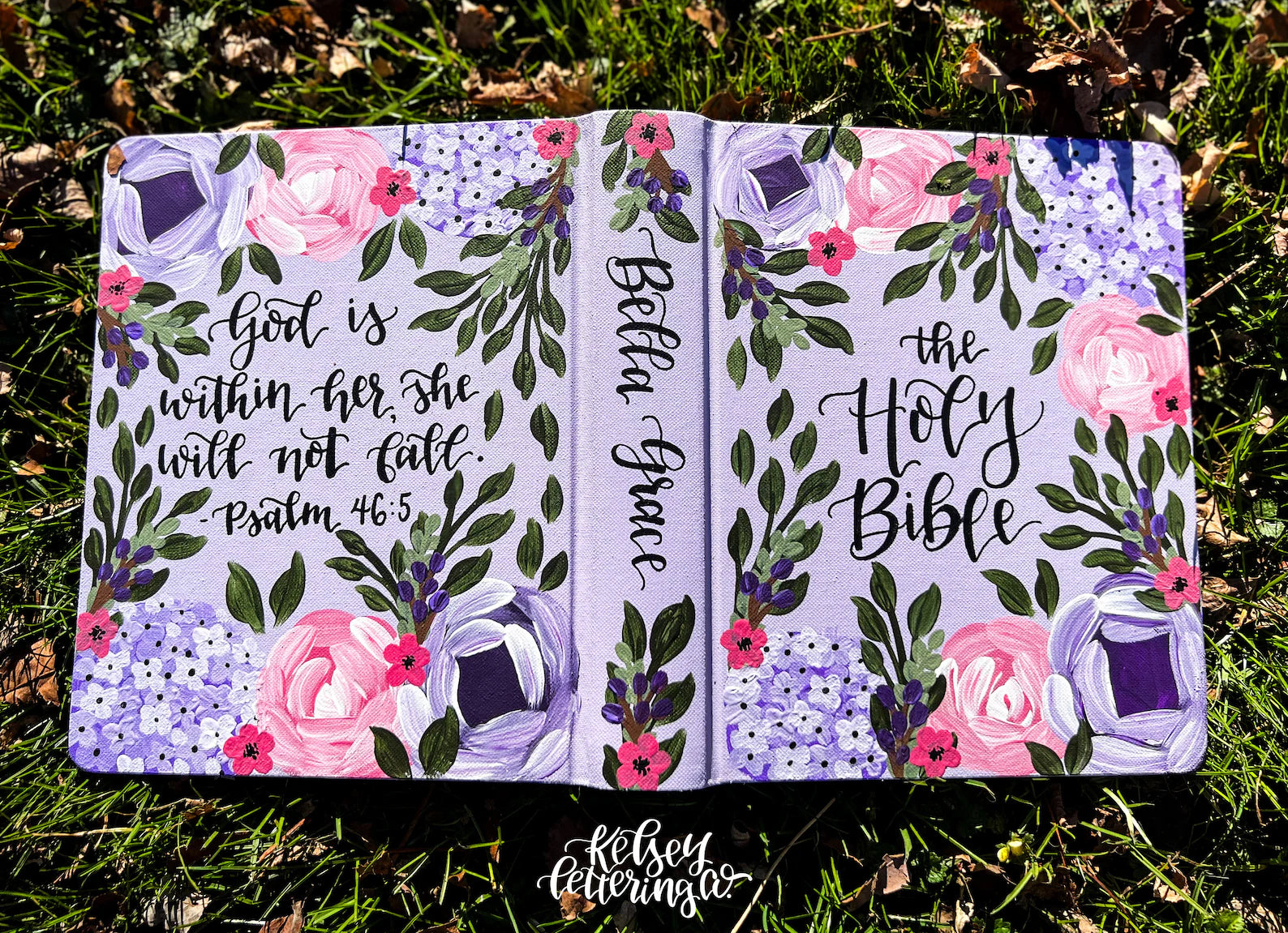 High quality Hand-painted Journaling Bible