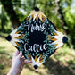 Hand painted, Hand Lettered Custom Graduation cap TOPPER