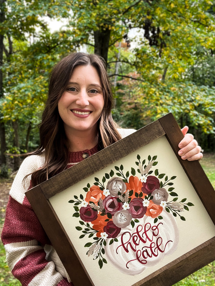 Hand-Painted Wooden Sign