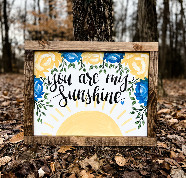 Hand-Painted Wooden Sign