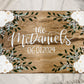 Hand-Painted Wooden Sign