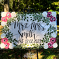 Hand-painted acrylic sign